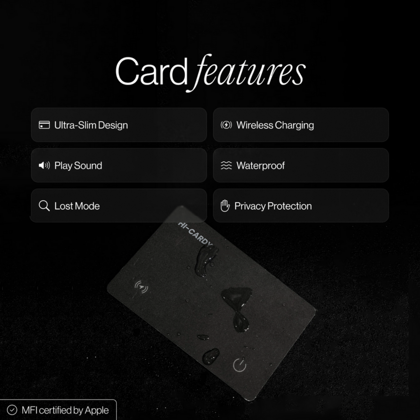 HI-CARDY. Tracking card
